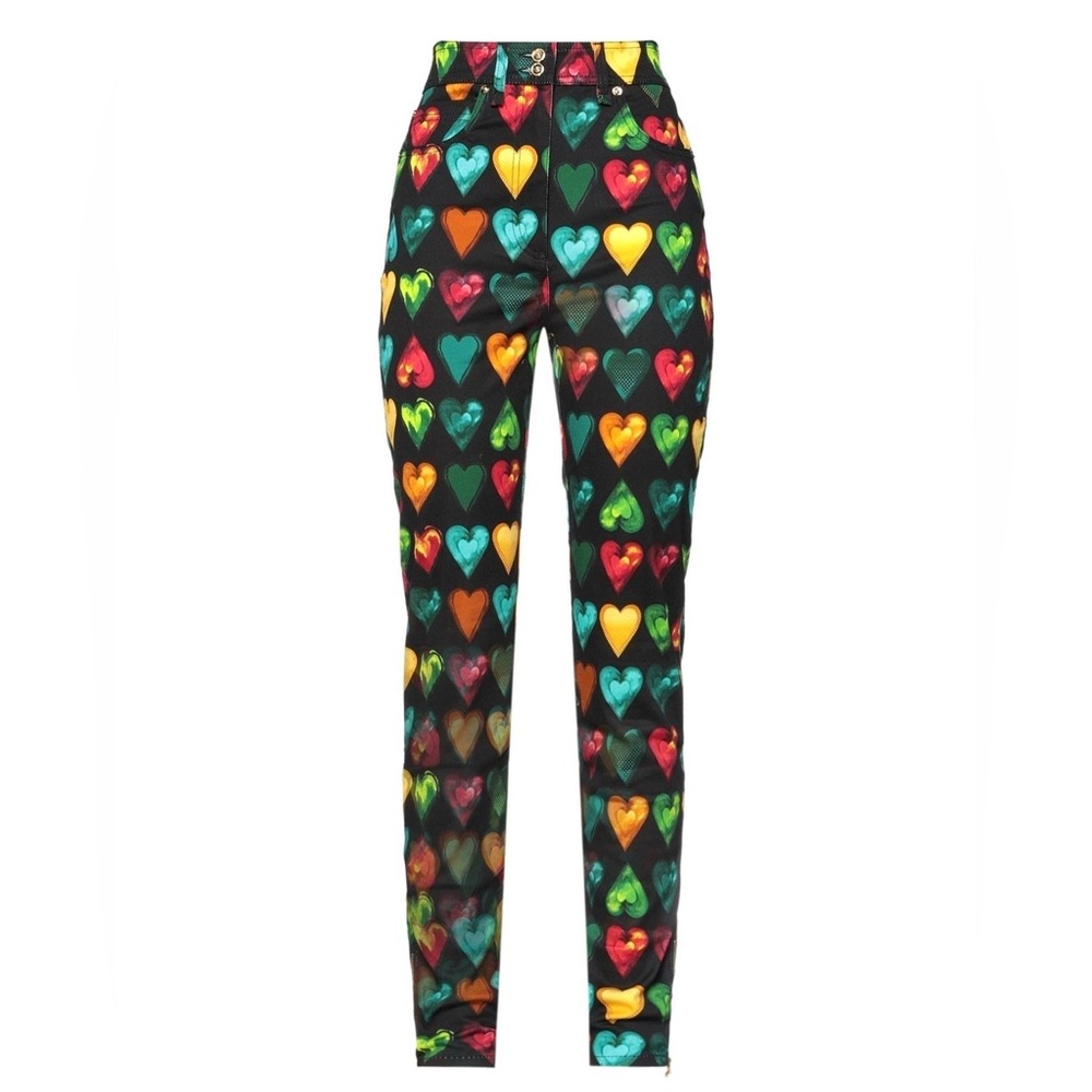 PRE-OWNED - Versace Printed Cotton Denim Jeans - Size 28 IT - 6 US